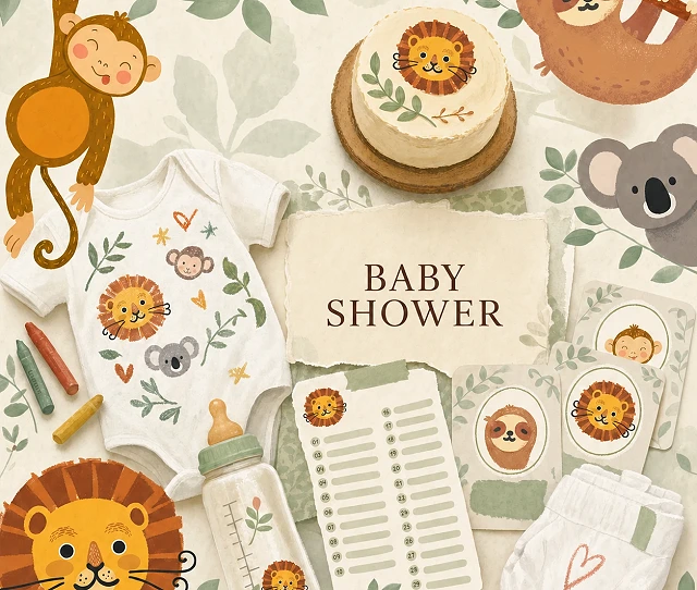 Baby shower entre animalitos