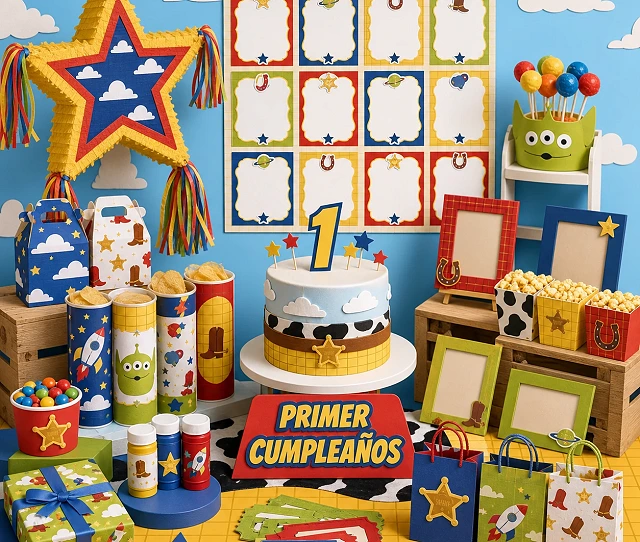 Primer cumpleaños entre juguetes