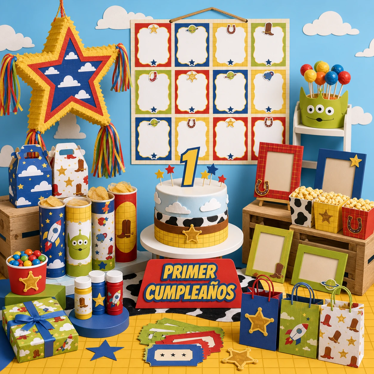 Primer cumpleaños entre juguetes