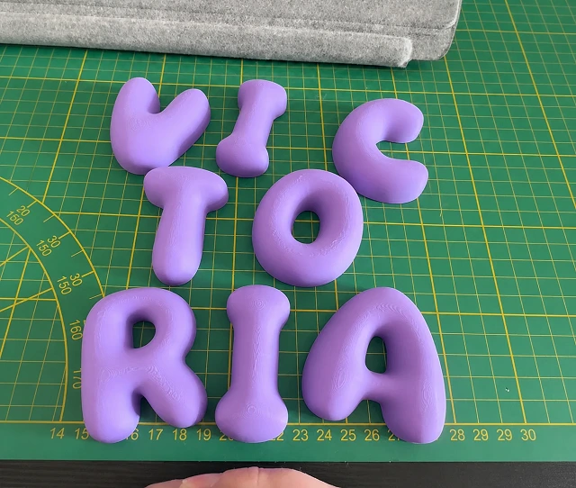 Letras burbuja personalizadas